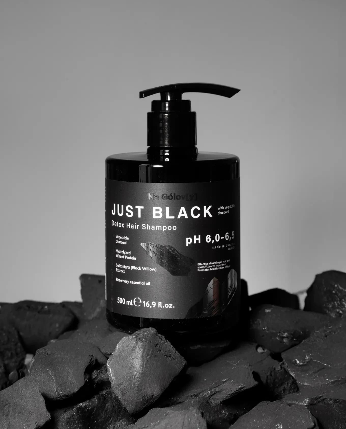 Детокс-шампунь для волосся JUST BLACK gallery image 1