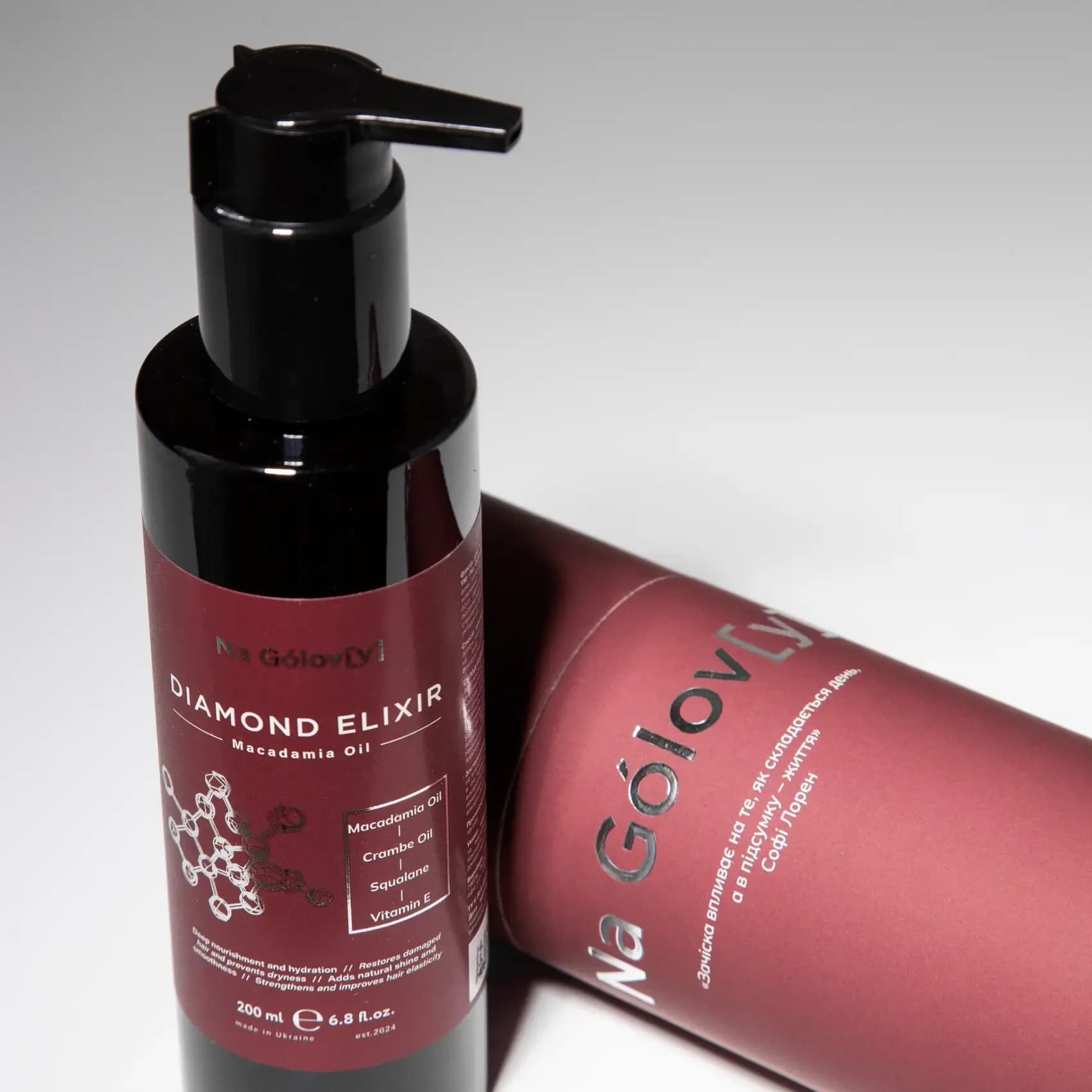 DIAMOND ELIXIR флюїд для волосся з олією макадамії 3