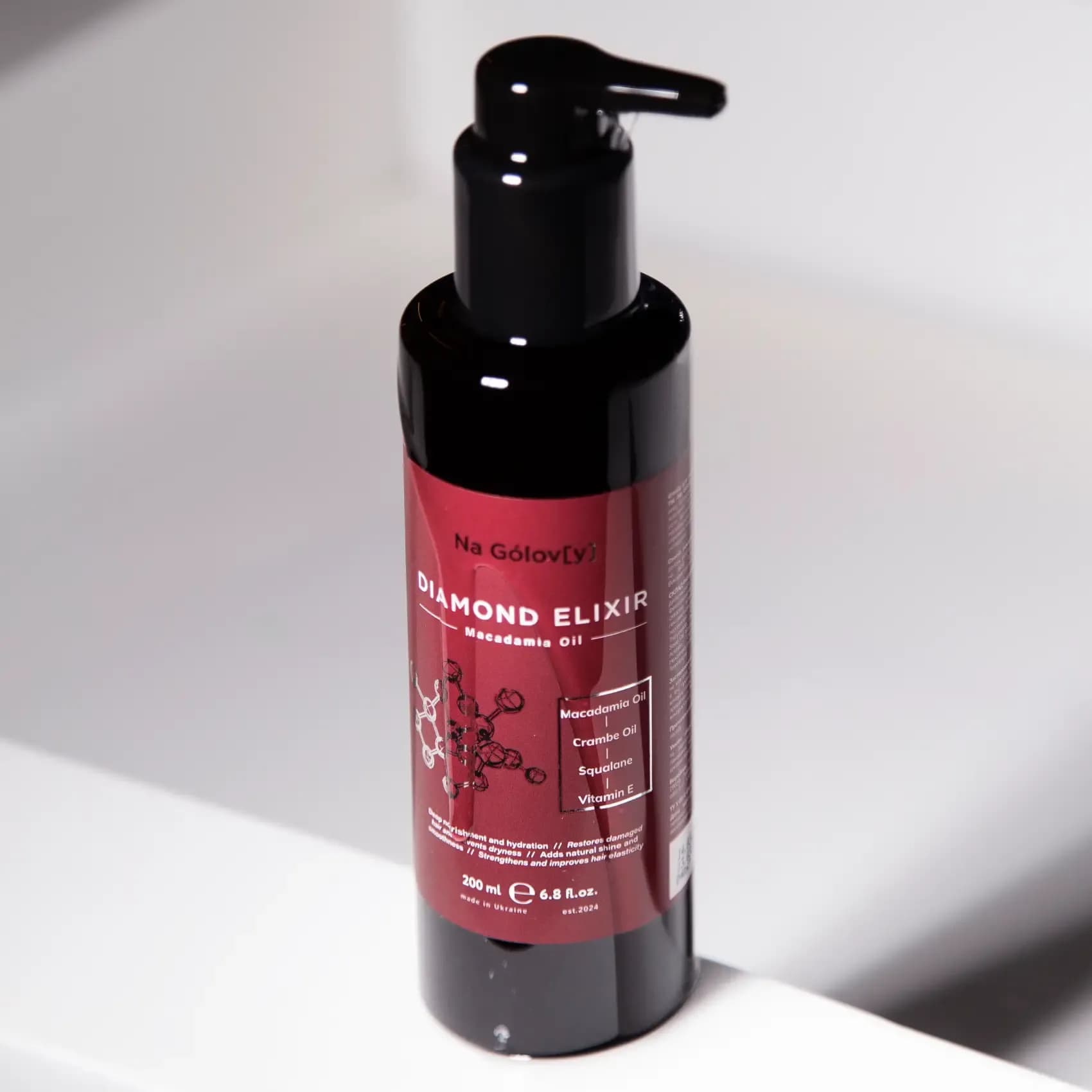 DIAMOND ELIXIR флюїд для волосся з олією макадамії 6