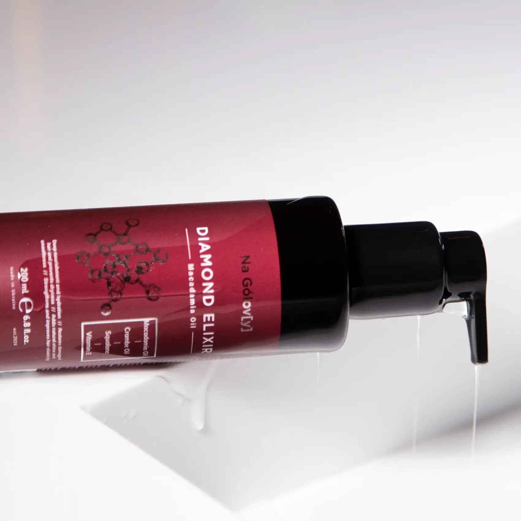 DIAMOND ELIXIR флюїд для волосся з олією макадамії 5