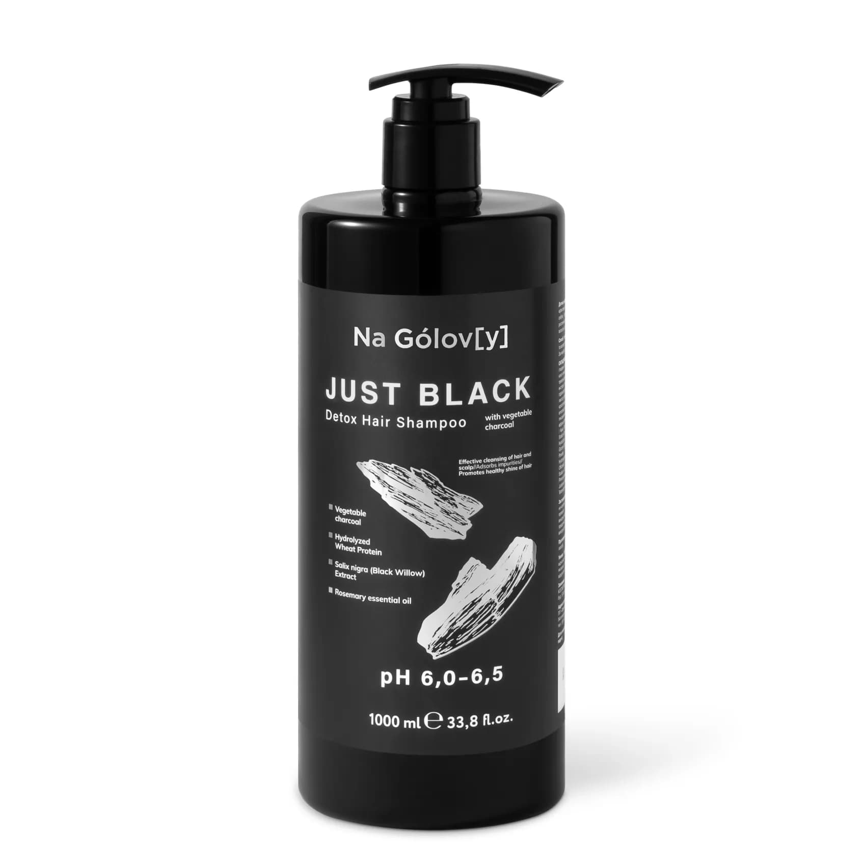 Детокс-шампунь для волосся JUST BLACK 2