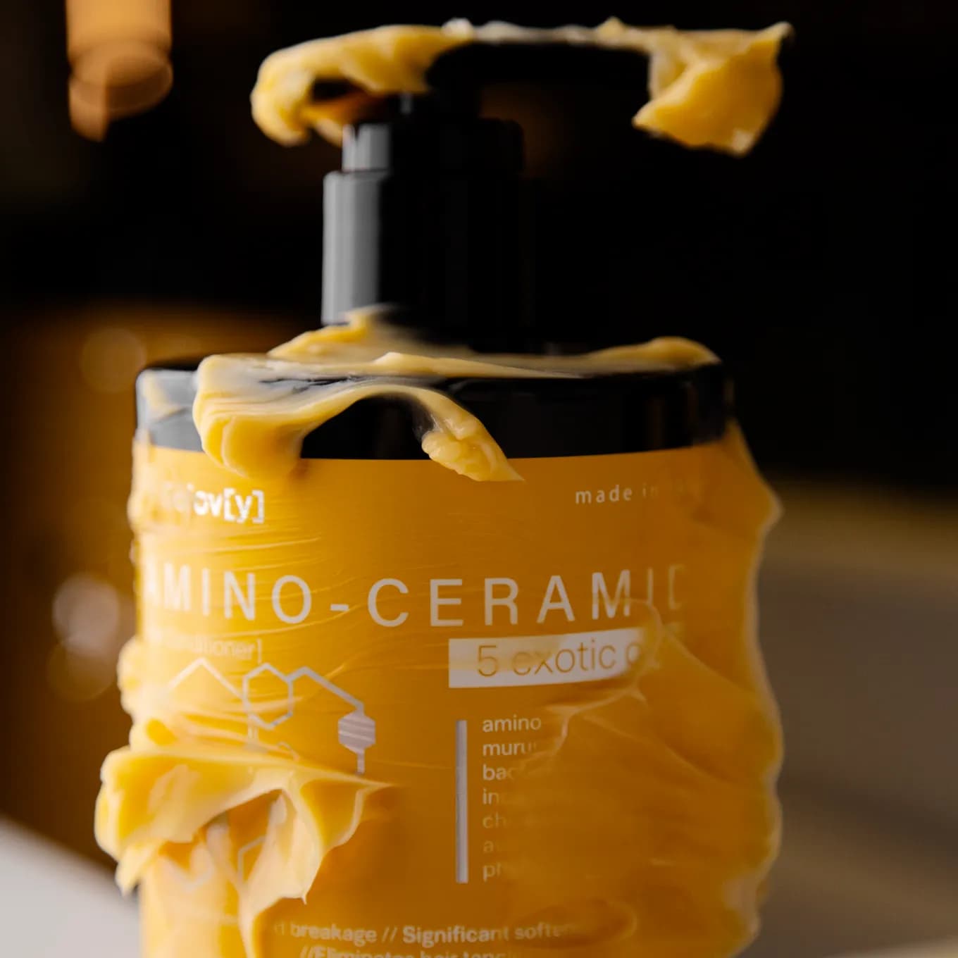 Аміно-церамідний кондиціонер для волосся 5 екзотичних олій 6