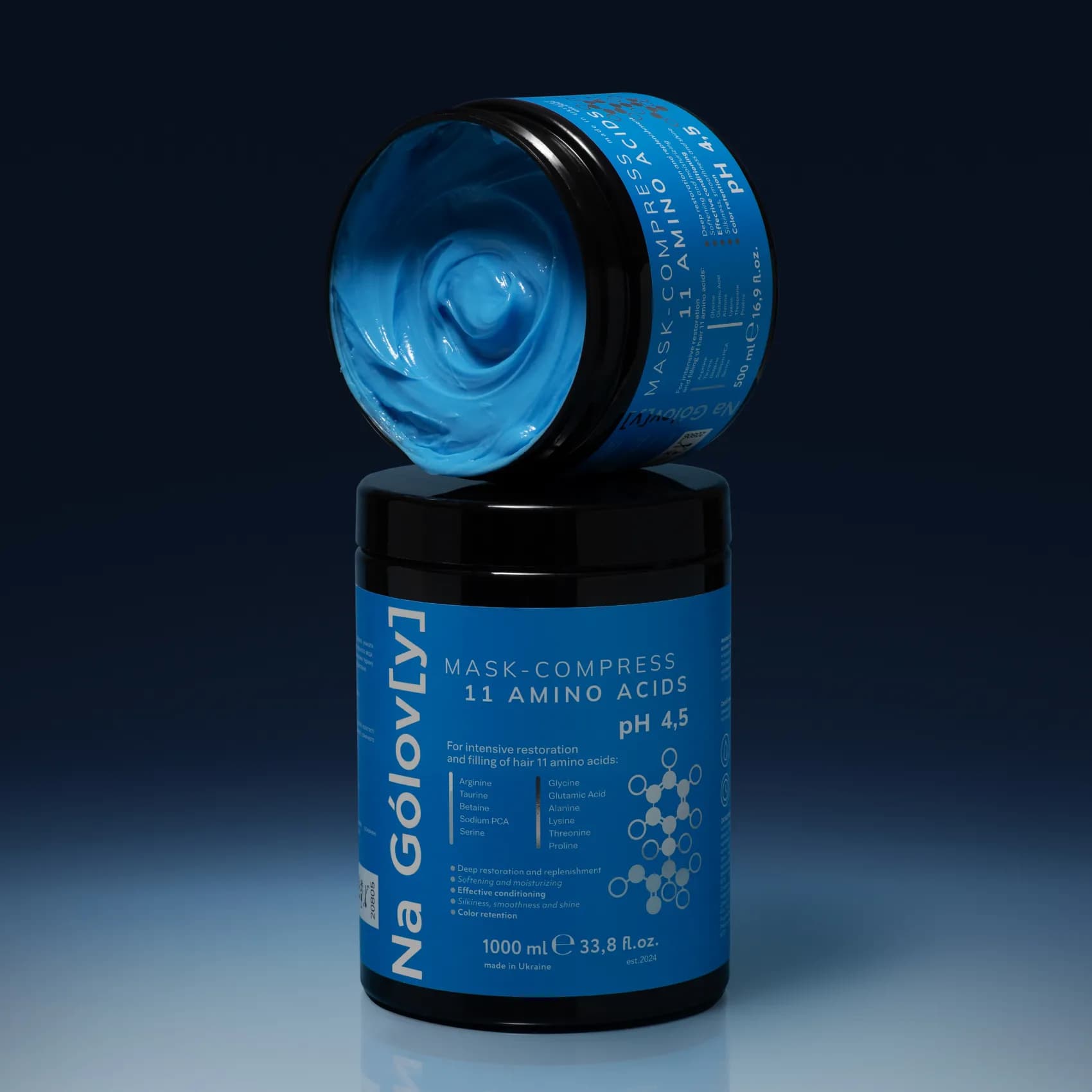 Амінокислотна маска-компрес для інтенсивного відновлення та наповнення волосся 7