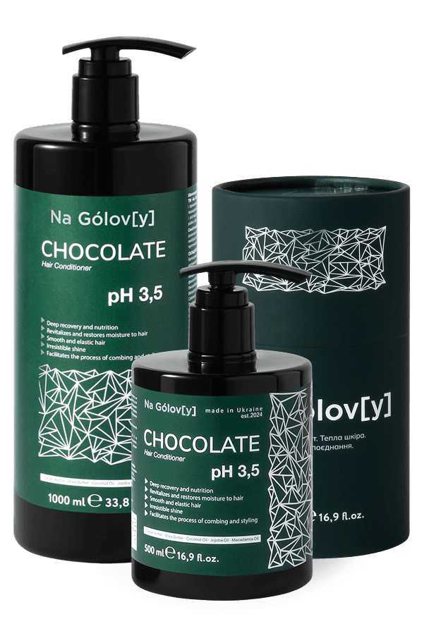 Шоколадний кондиціонер для волосся 5 олій