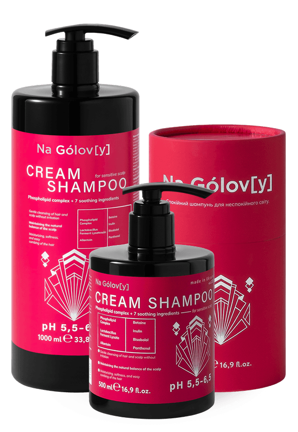 Крем-шампунь для чутливої шкіри голови