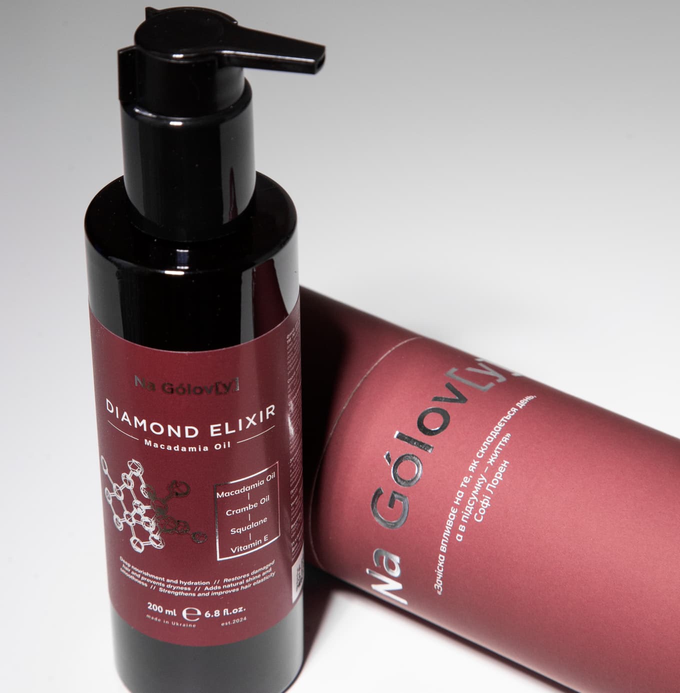 DIAMOND ELIXIR флюїд для волосся з олією макадамії 2