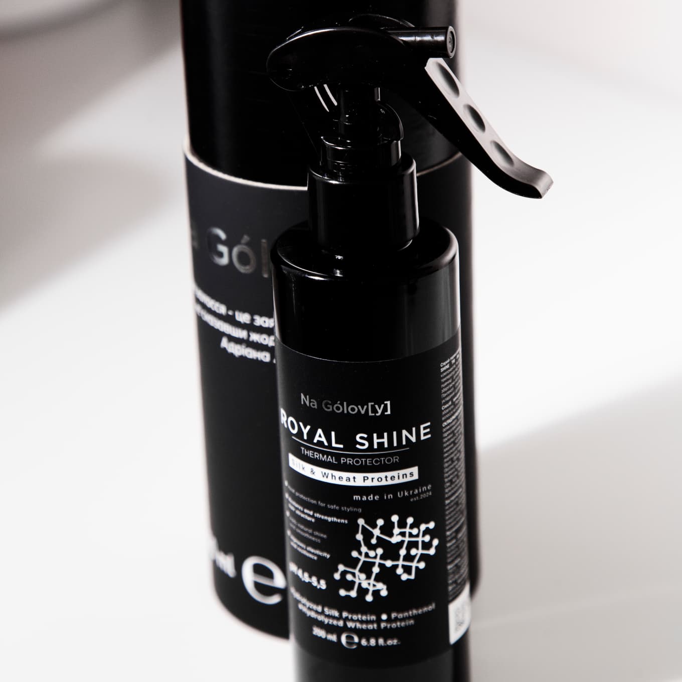 ROYAL SHINE Спрей-термозахист із гідролізованим шовком 2