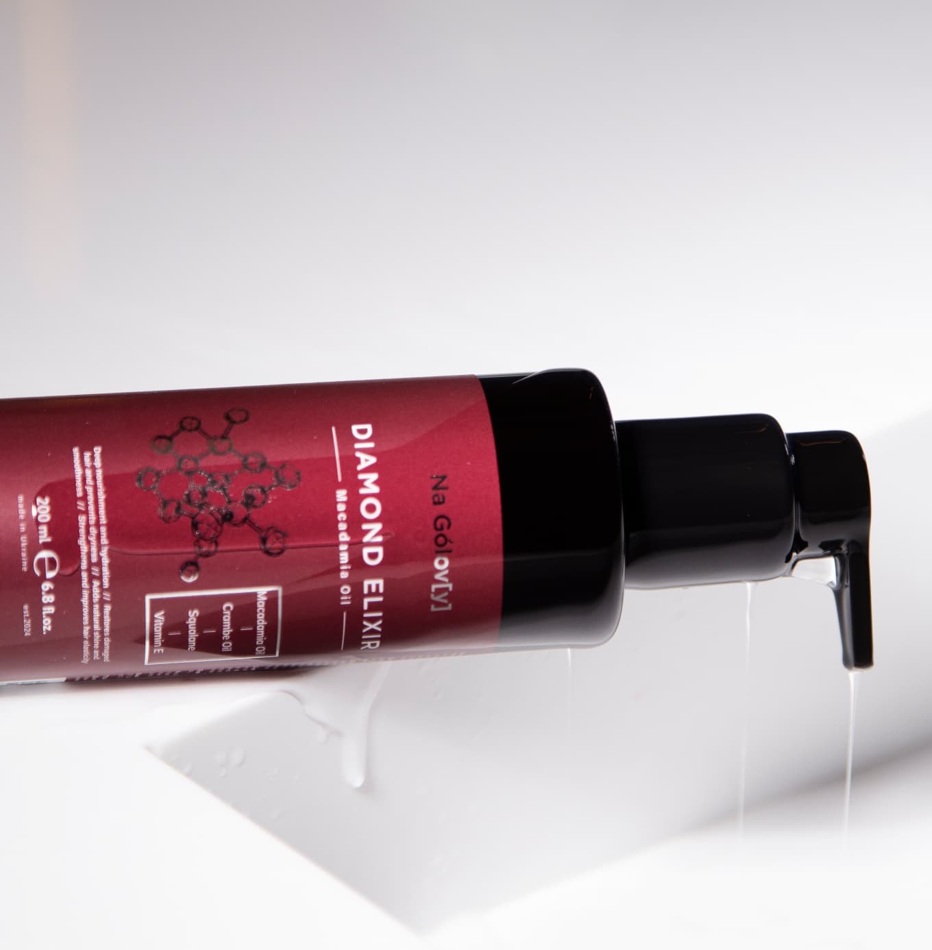 DIAMOND ELIXIR флюїд для волосся з олією макадамії 5