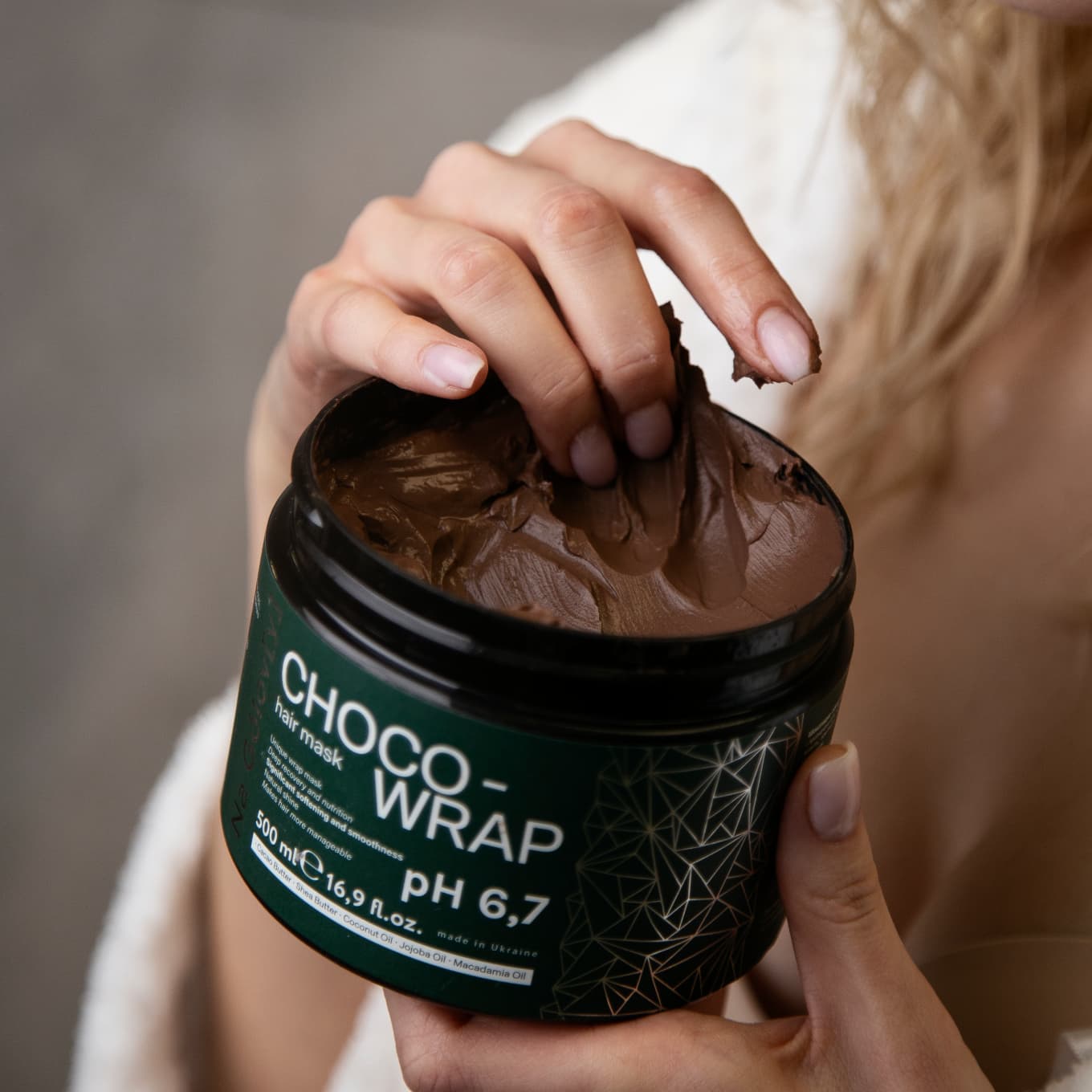 Шоколадне обгортання для волосся 5 олій 7
