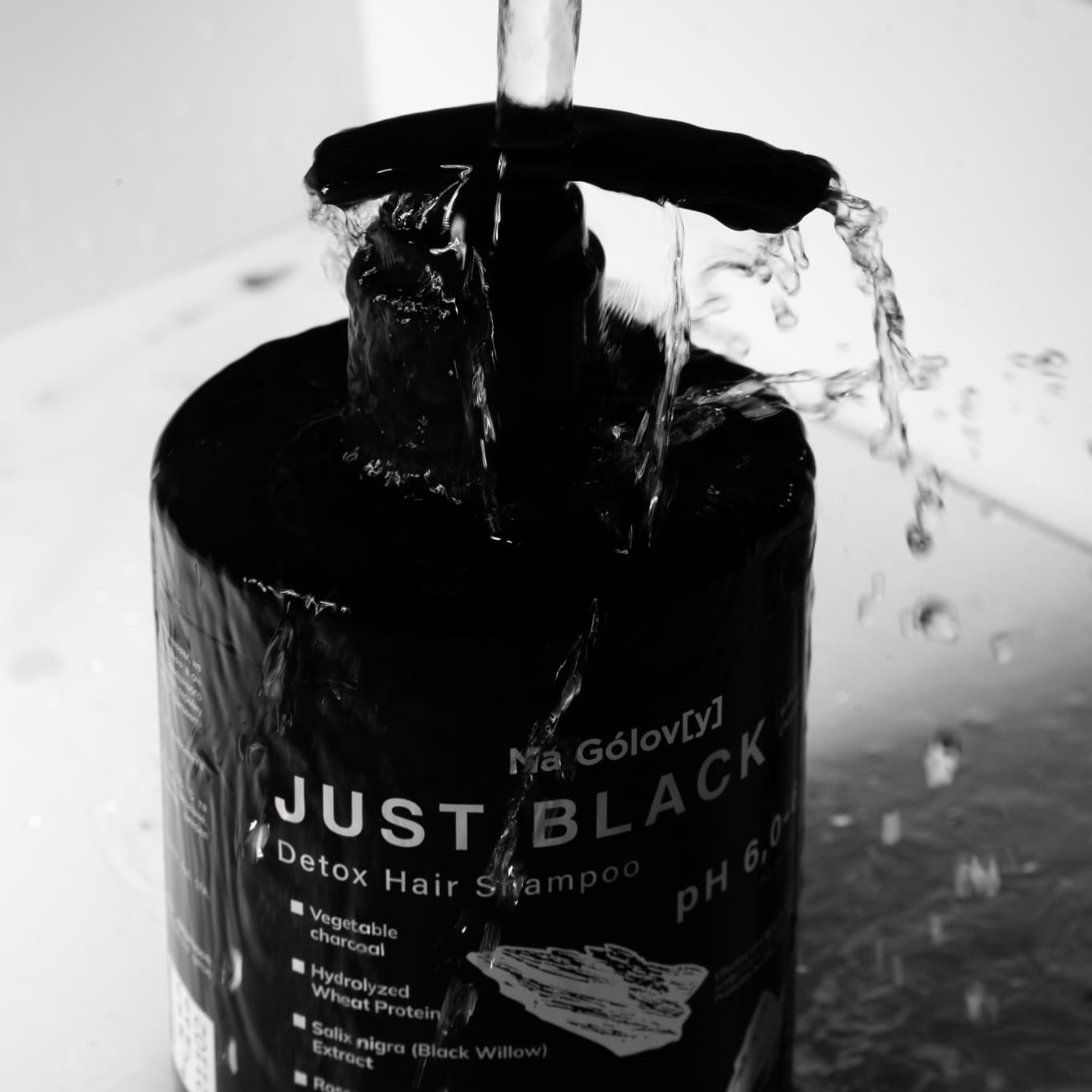 Детокс-шампунь для волосся JUST BLACK 4