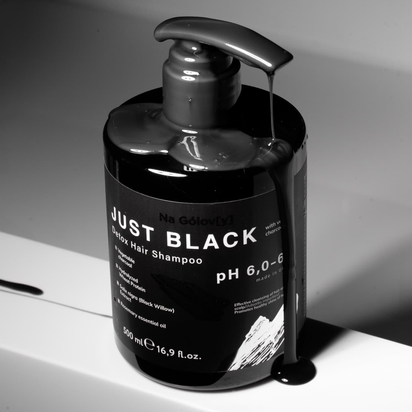 Детокс-шампунь для волосся JUST BLACK 5