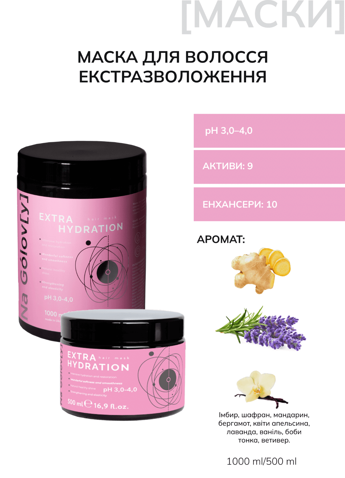 Компендіум "Маска для волосся екстразволоження" Компендіум "Маска для волосся екстразволоження"