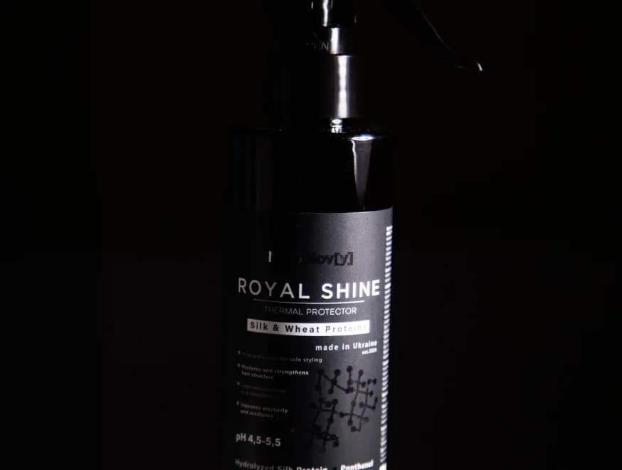 Компендіум "ROYAL SHINE Спрей-термозахист із гідролізованим шовком" Компендіум "ROYAL SHINE Спрей-термозахист із гідролізованим шовком"