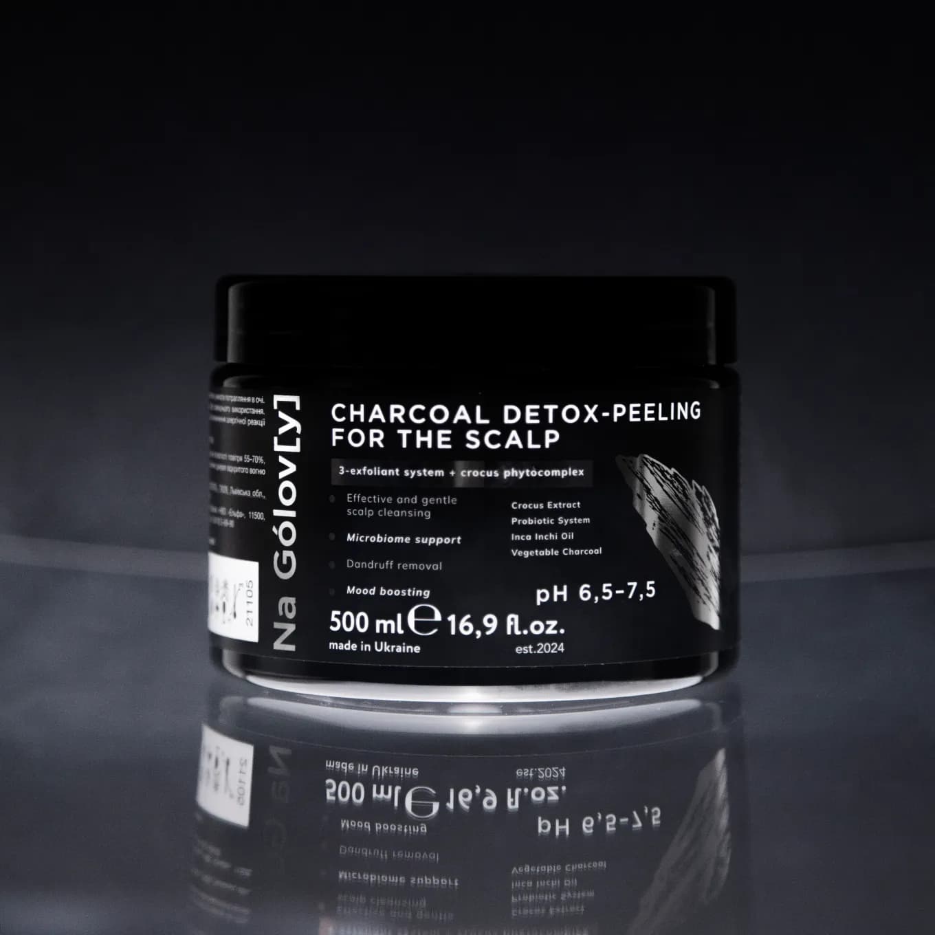 Вугільний детокс-пілінг для шкіри голови 2 Вугільний детокс-пілінг для шкіри голови 2