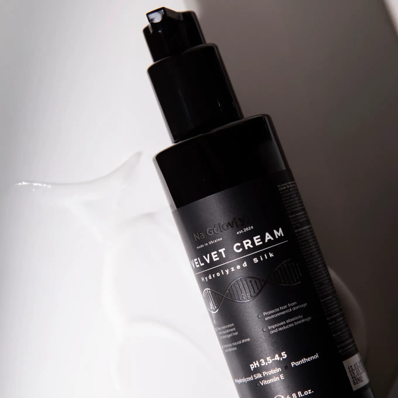 VELVET CREAM незмивний крем-кондиціонер із гідролізованим шовком 6 VELVET CREAM незмивний крем-кондиціонер із гідролізованим шовком 6