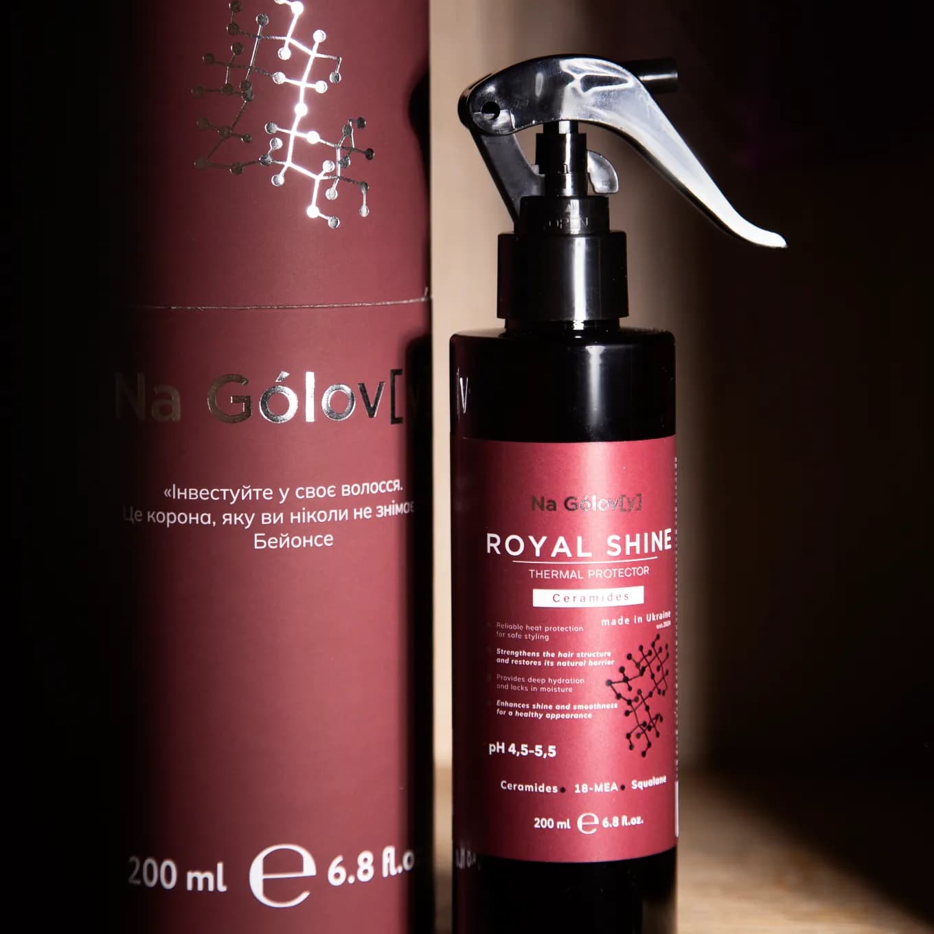 ROYAL SHINE спрей-термозахист із церамідами details image ROYAL SHINE спрей-термозахист із церамідами details image