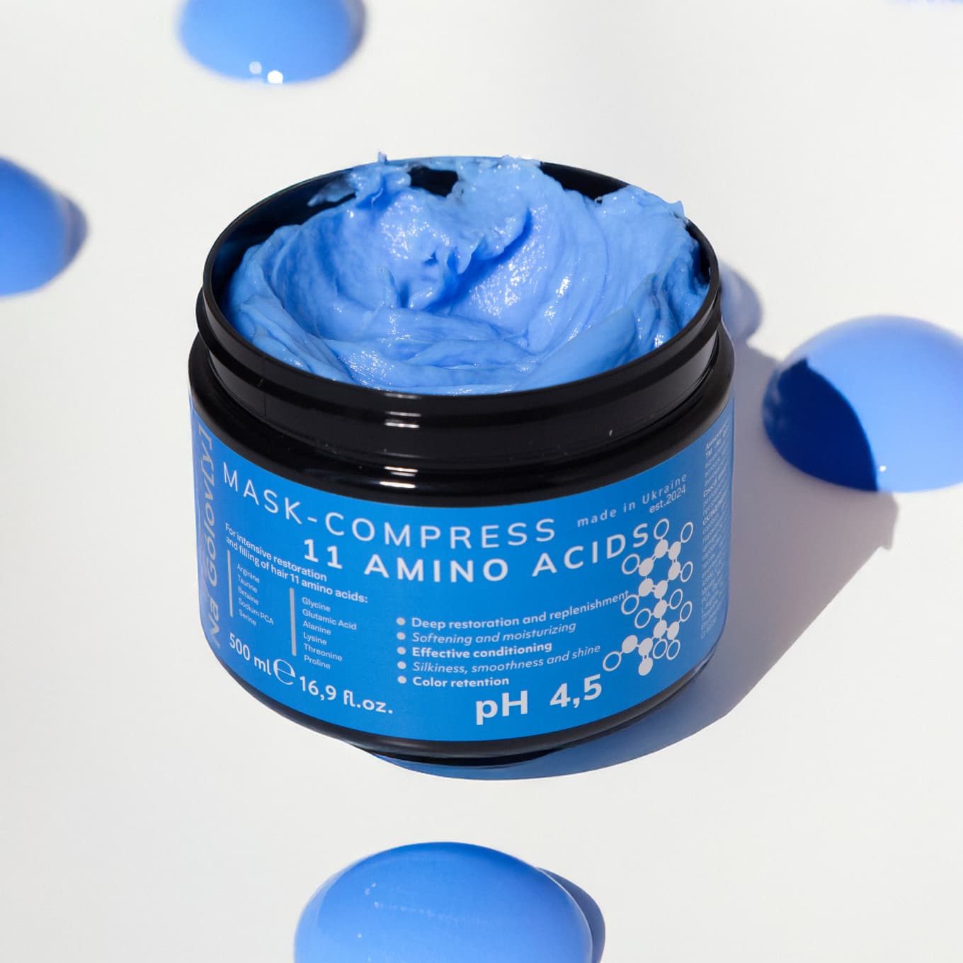 Амінокислотна маска-компрес для інтенсивного відновлення та наповнення волосся 5 Амінокислотна маска-компрес для інтенсивного відновлення та наповнення волосся 5
